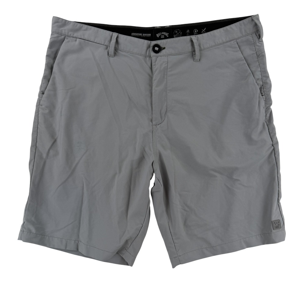 Billabong Hybrid Shorts Mens 38 Gray Microfiber Chino Stretch Adventure Division
